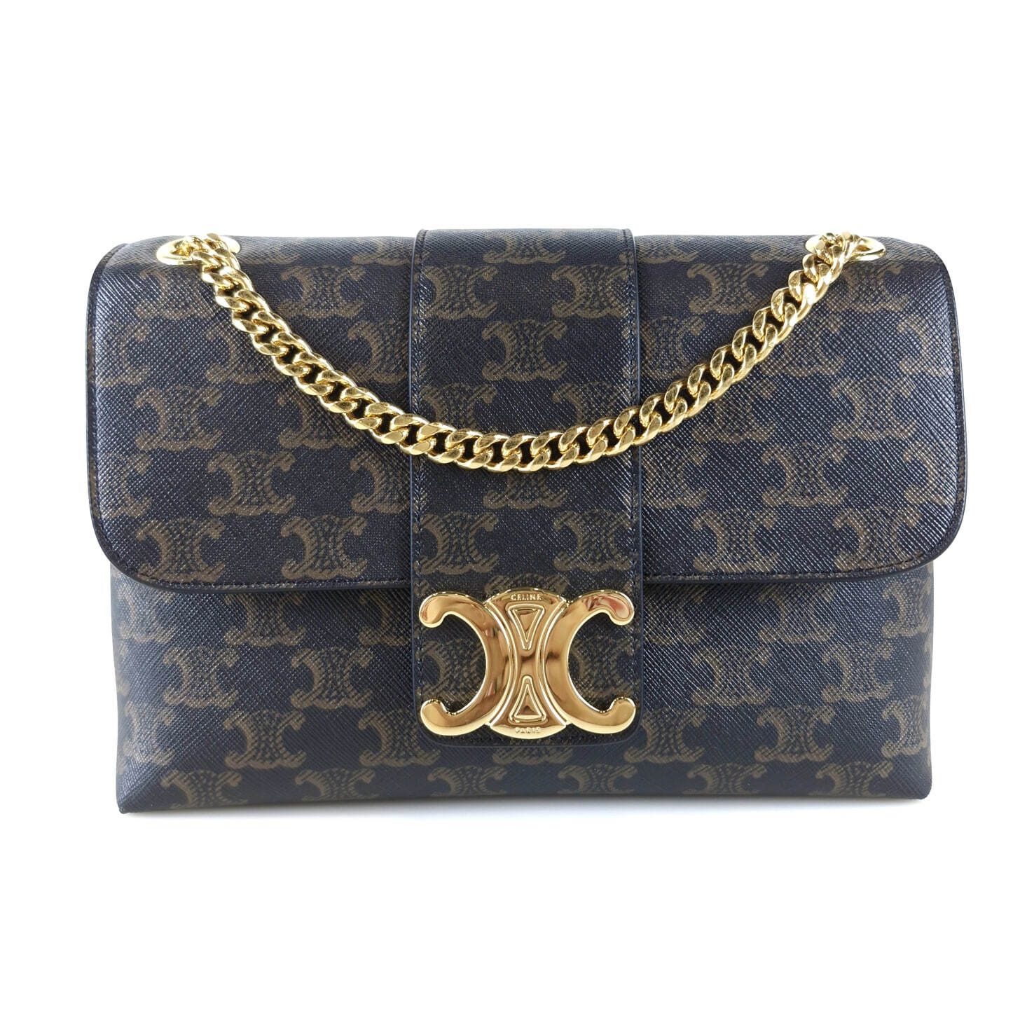 Celine Canvas Big Two Shoulder Cross Bag 115852 6972