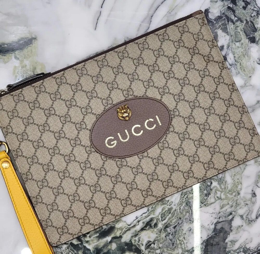 Gucci Supreme Jaguar Clutch GG - One Size SKU