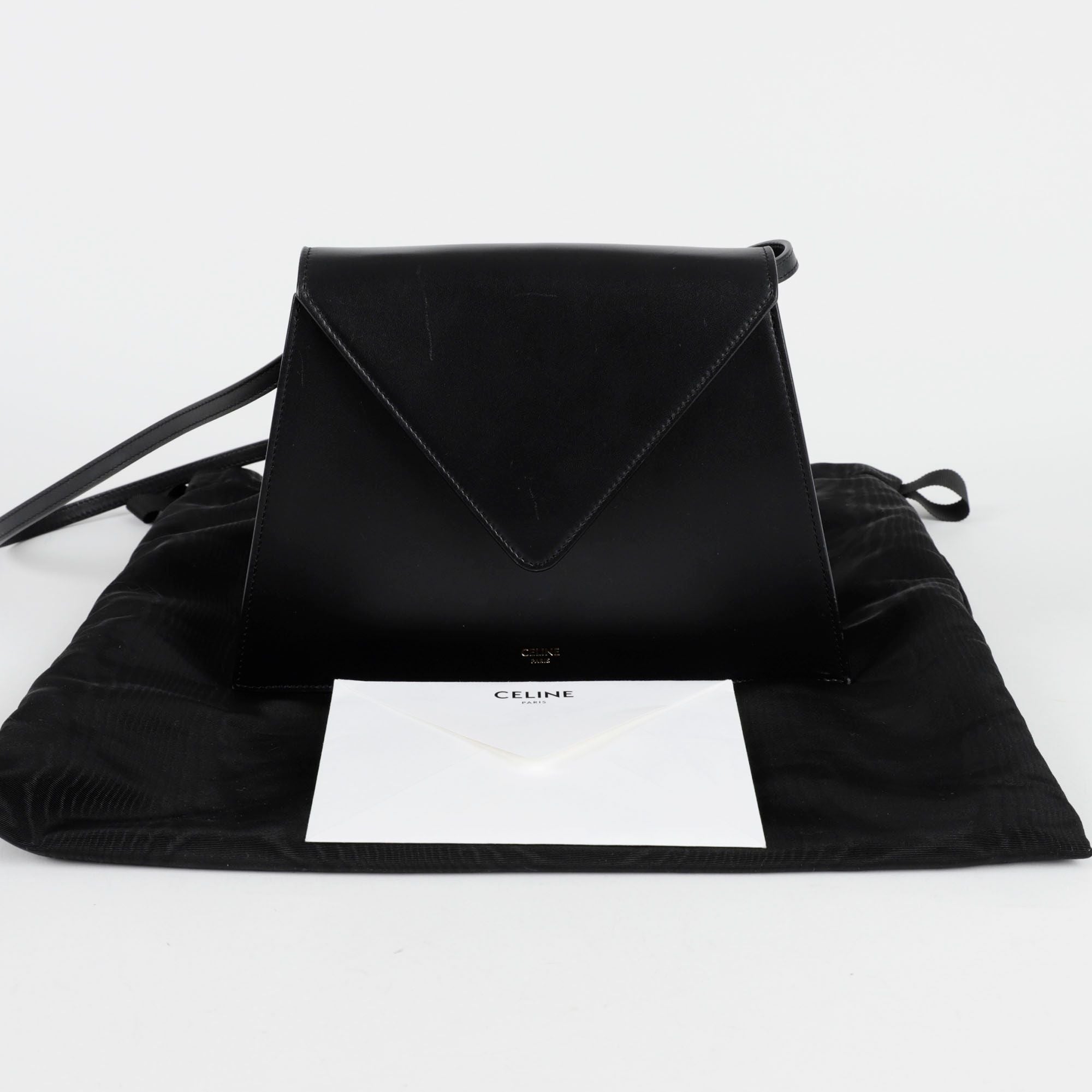 Celine Pochette Triangle Clutch Shoulder Bag 189923BKR