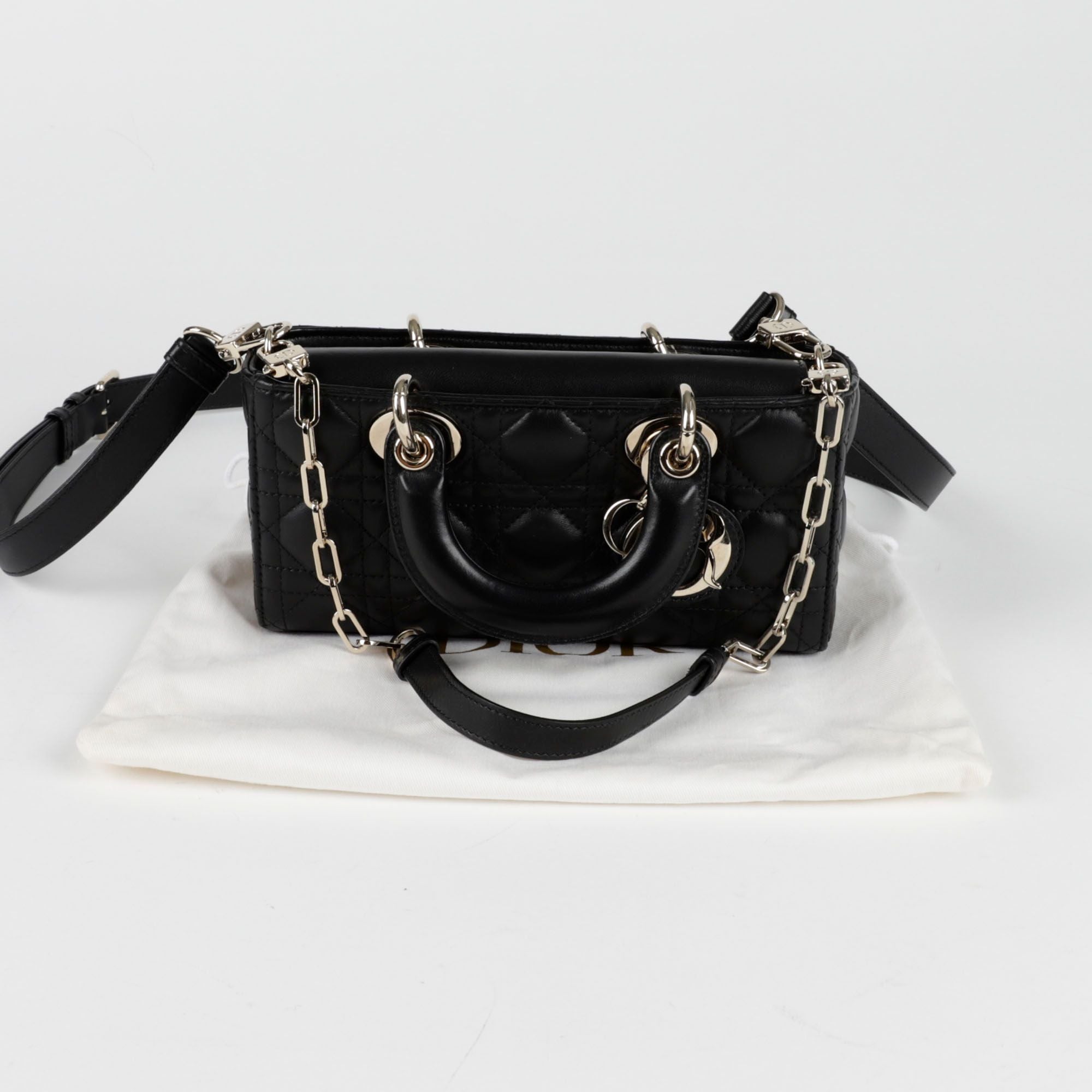Dior Lady Joy Small Tote Shoulder Bag - M0613ONGE