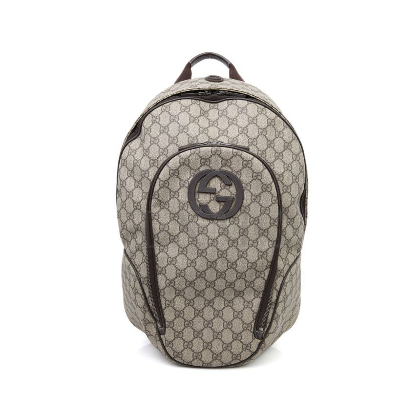 Gucci Supreme Backpack PVC GG Logo Unisex Red - 223705