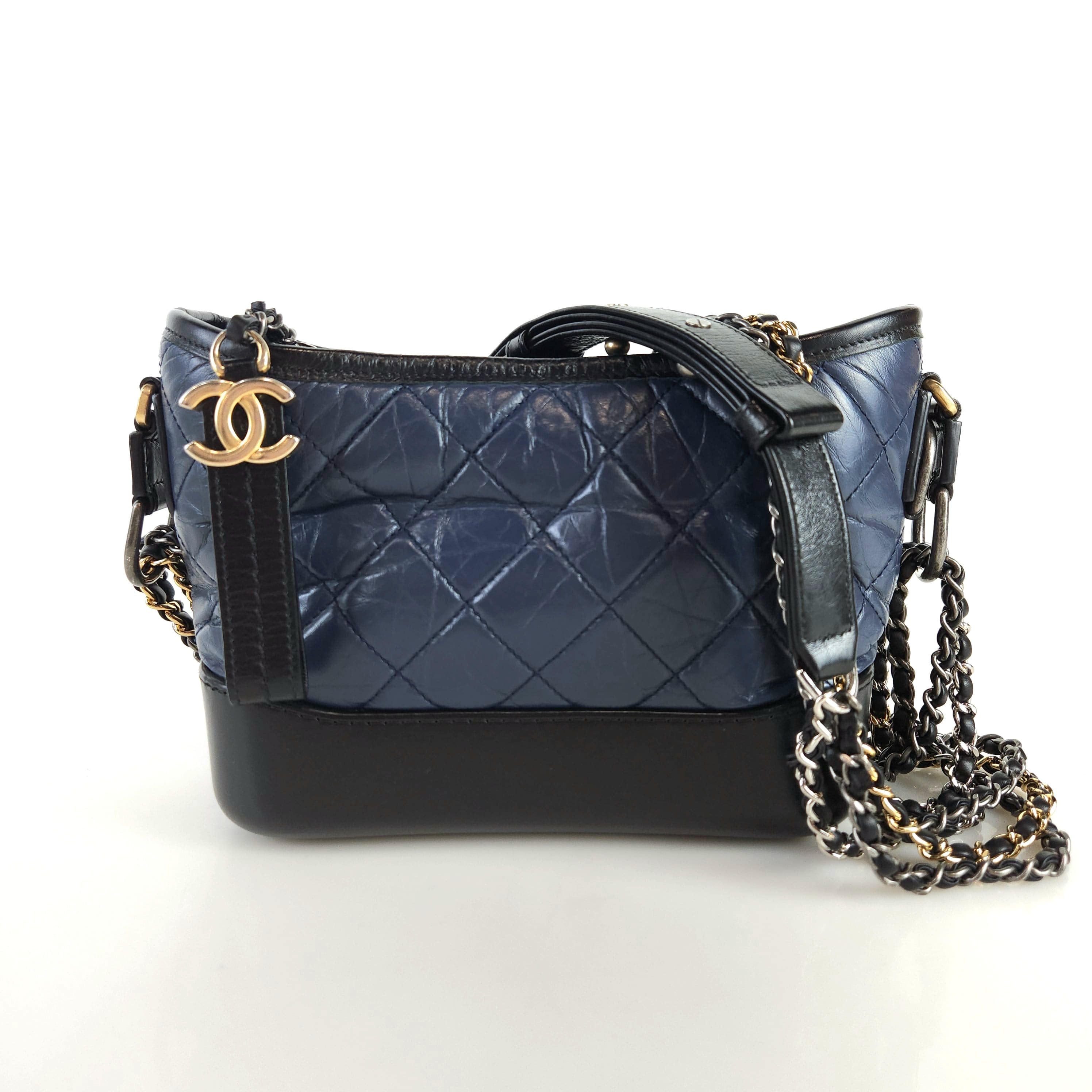 CHANEL Gabrielle Hobo Bag Shoulder Cross Bag A91810 8825