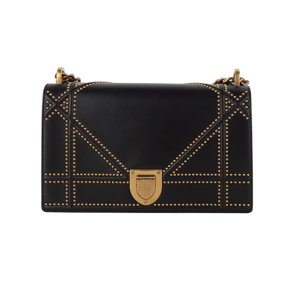Dior Studded ama Chain Flap Shoulder Bag Medium (Department Store Warranty) 34475-1