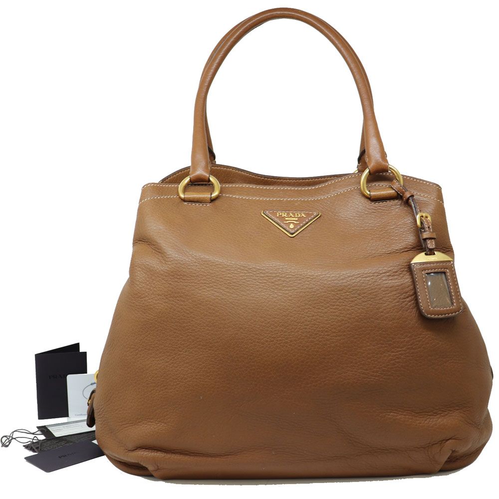 Prada Deer Leather Big Size Tote Shoulder Bag BR4386 [Modern Purchase]