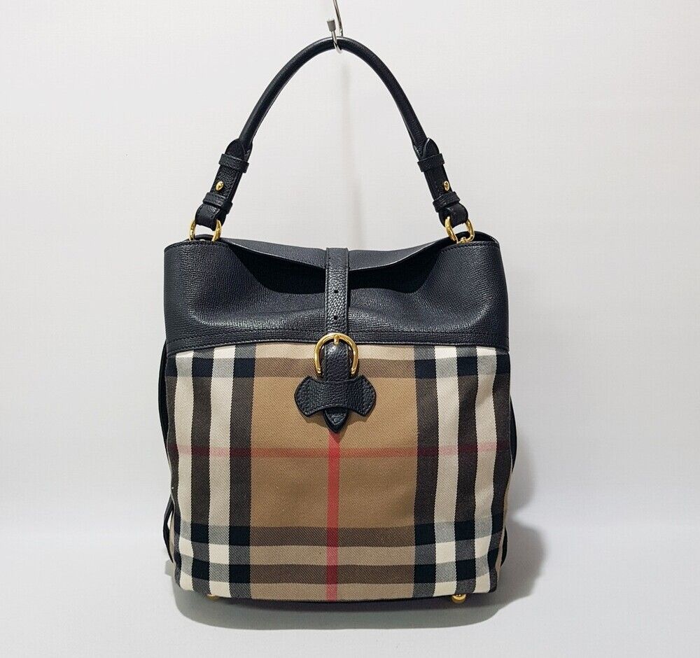 Burberry Check Buckle Hobo Shoulder Bag SKU123