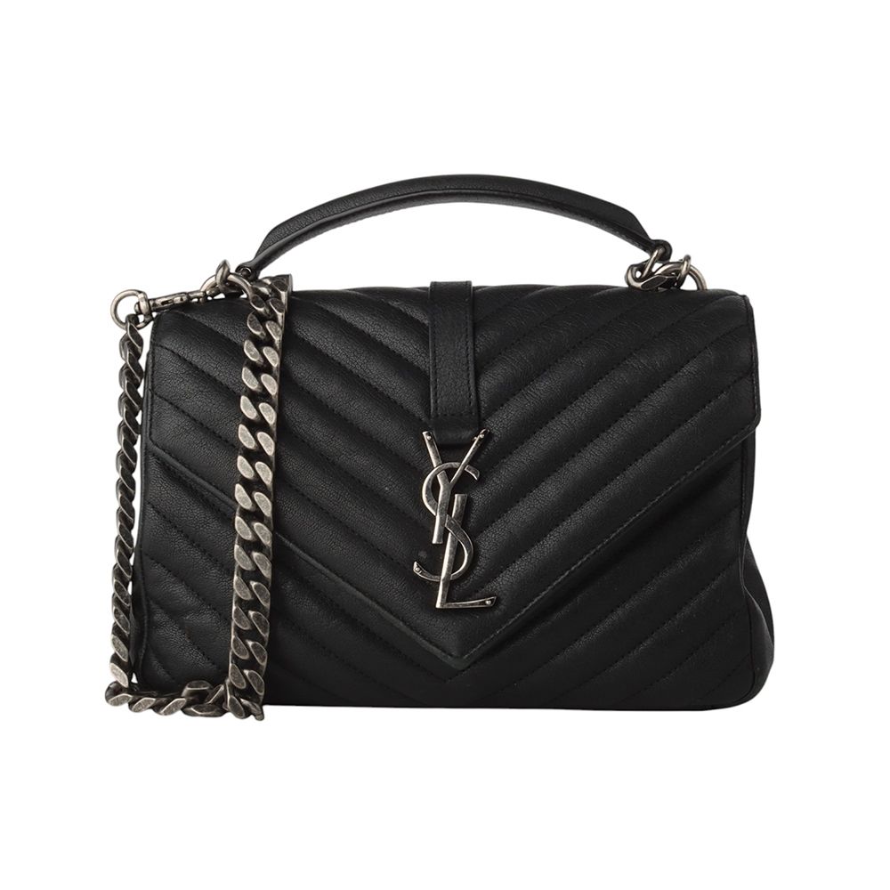 Saint Laurent Chevron College Medium Shoulder Bag 600279