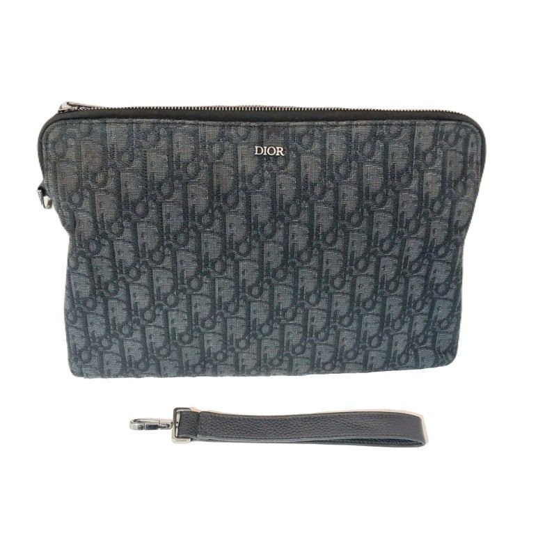 Dior Jacquard Embossed Clutch Pouch with Strap (SKU: )