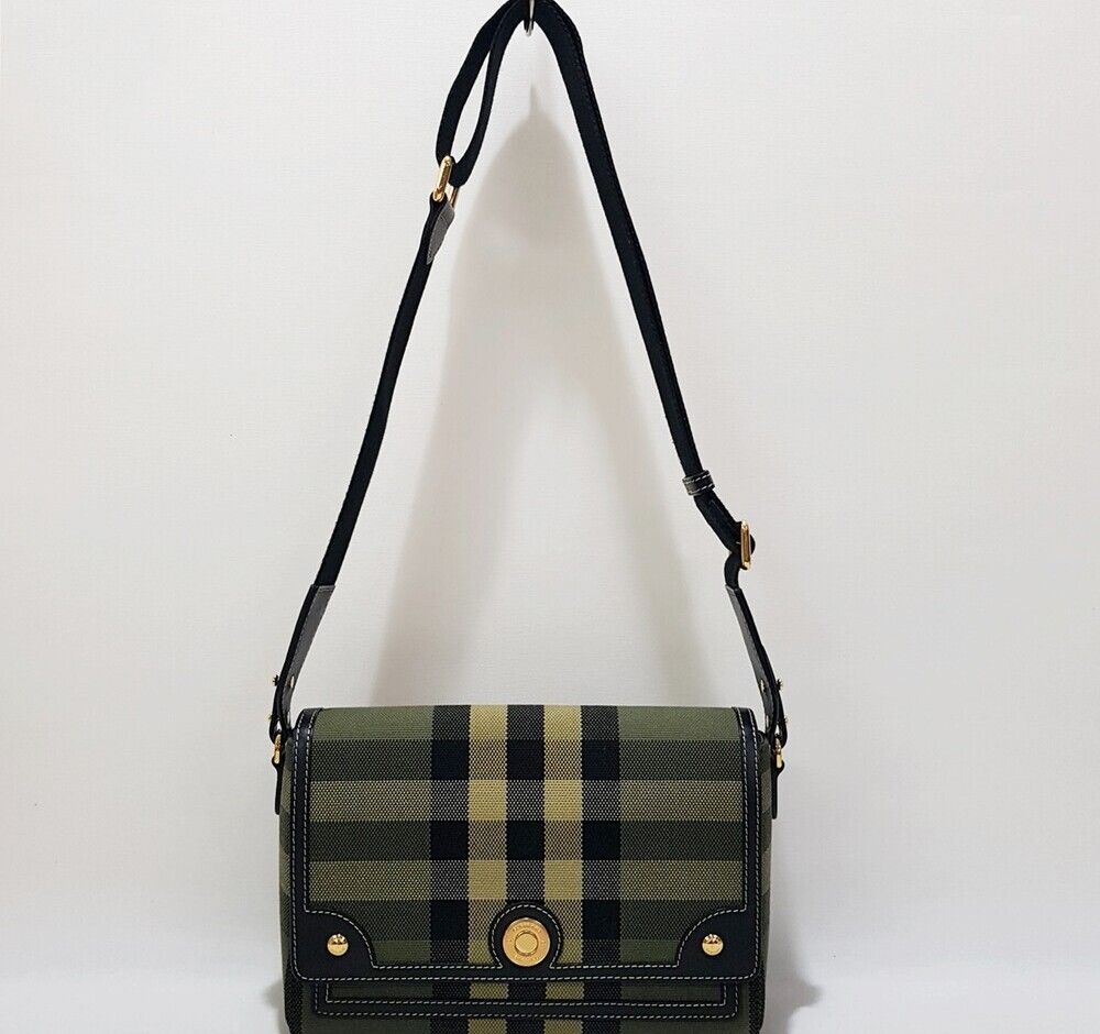 Burberry Green Check Note Crossbody Bag 8043107