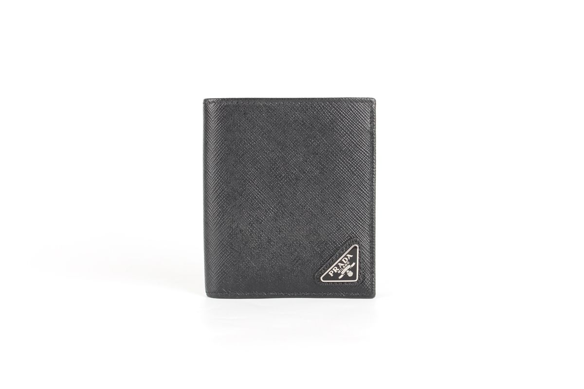 Prada Men's Black Saffiano Wallet - SKU12456