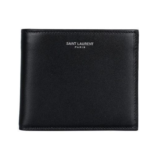 Saint Laurent Classic Silver Logo Wallet 396307 0U90N 1000