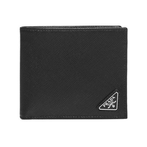 Prada Triangle Logo Pocket Wallet Black 2MO738 QHH F0002