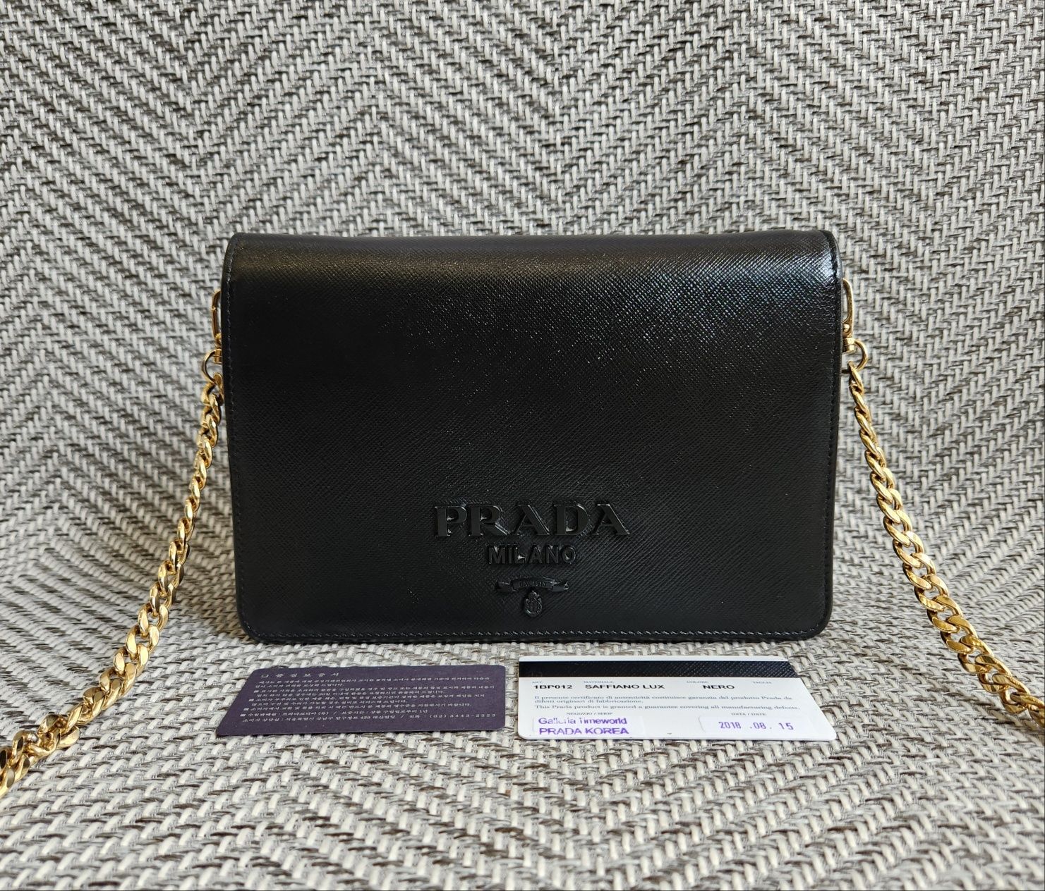 Prada Black Crossbody Bag - One Size SKU: One Size