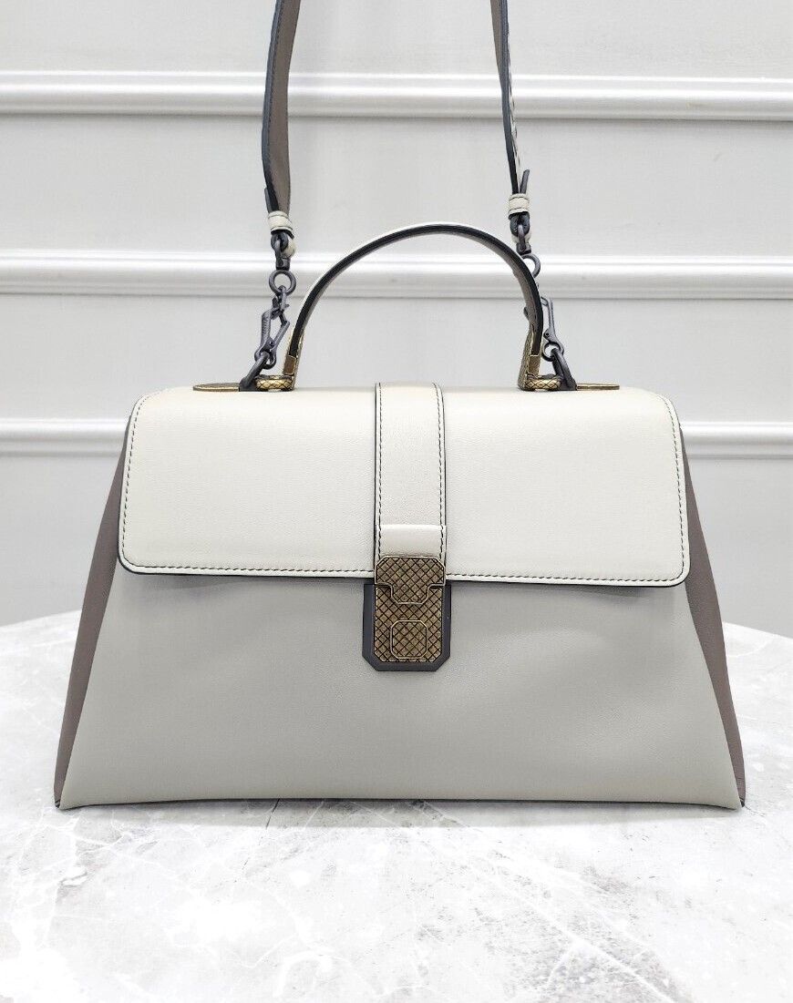 Bottega Veneta Leather Tab Handle Shoulder Bag Medium - SKU