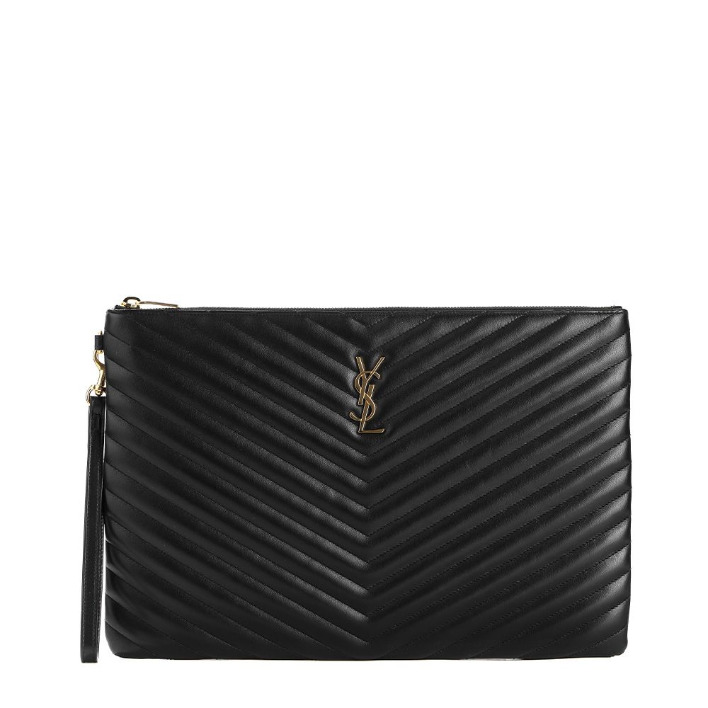 Saint Laurent Women's Matelasse Clutch Bag 24FW (440222 CWU01 1000)