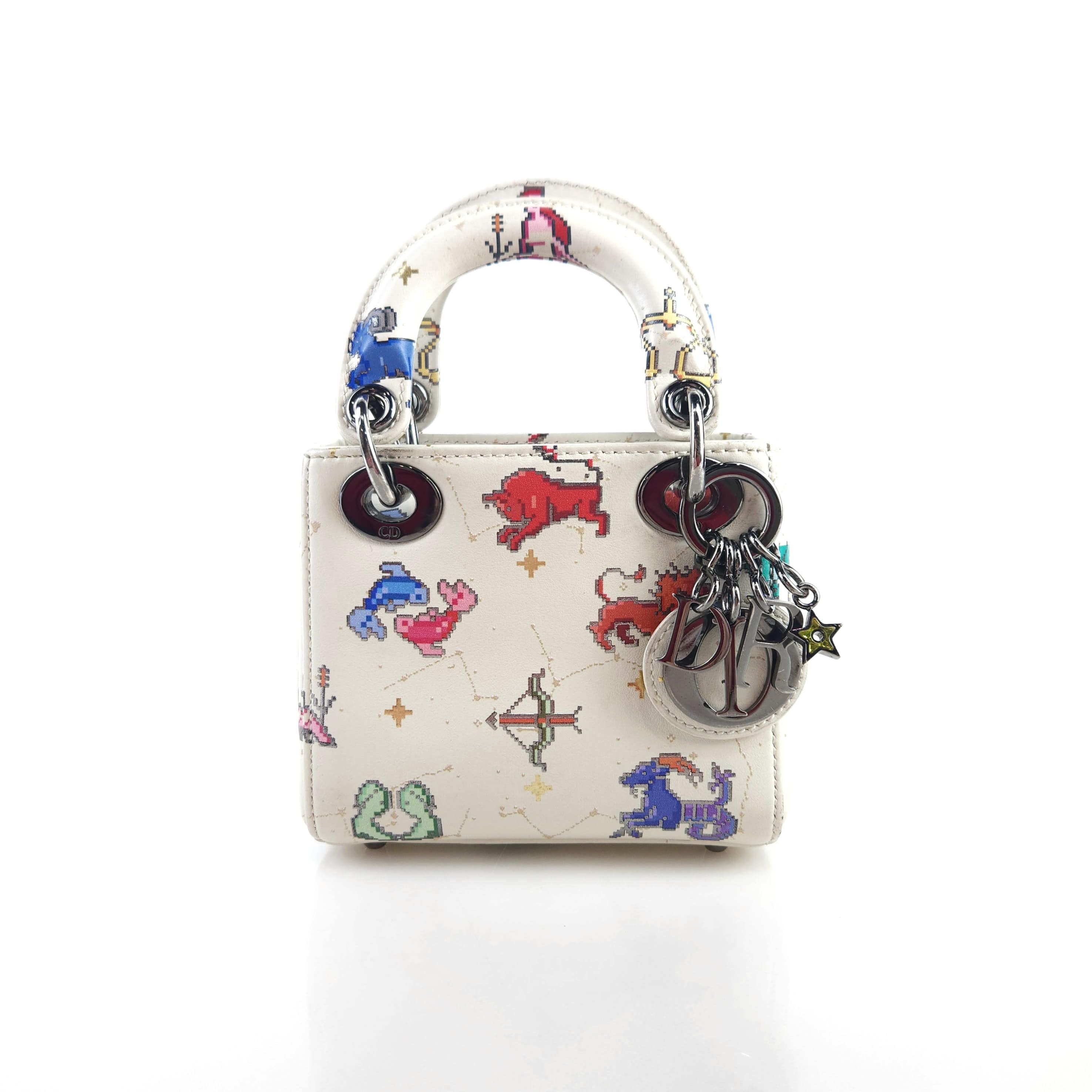 Dior Micro Pixel Lady Tote Shoulder Cross Bag 8841