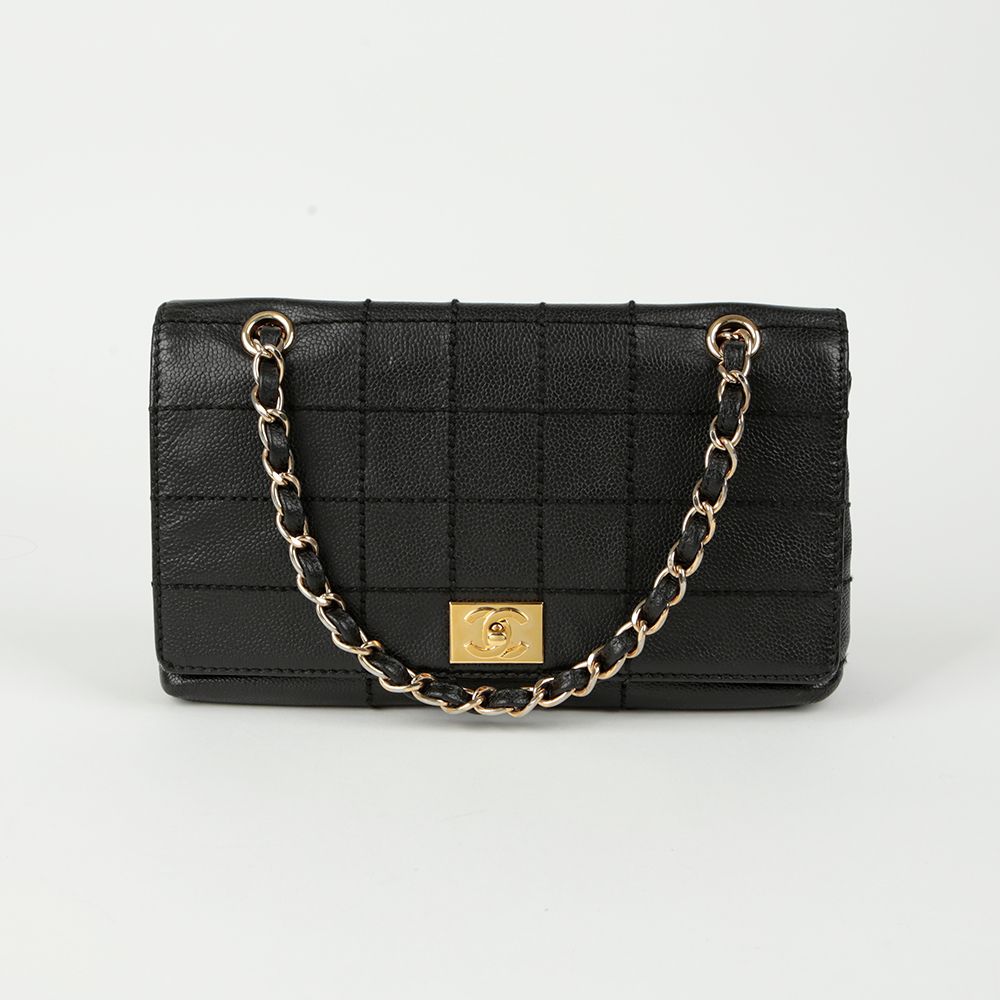 CHANEL Wild Stitch Choco Bar Flap Chain Shoulder Bag - SKU 7