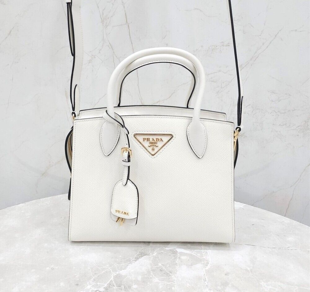 Prada New Christine Saffiano Top Handle Bag 1BA372