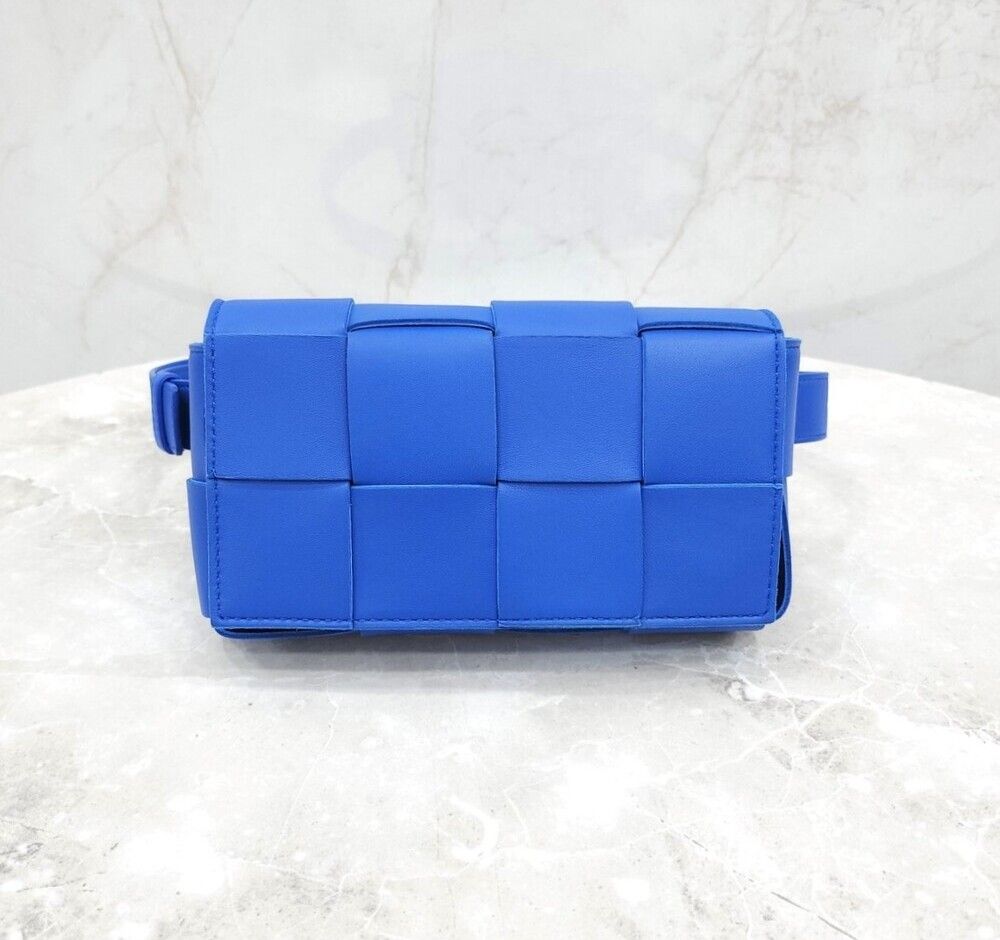 Bottega Veneta Mini Blue Cassette Belt Bag - New Item SKU123