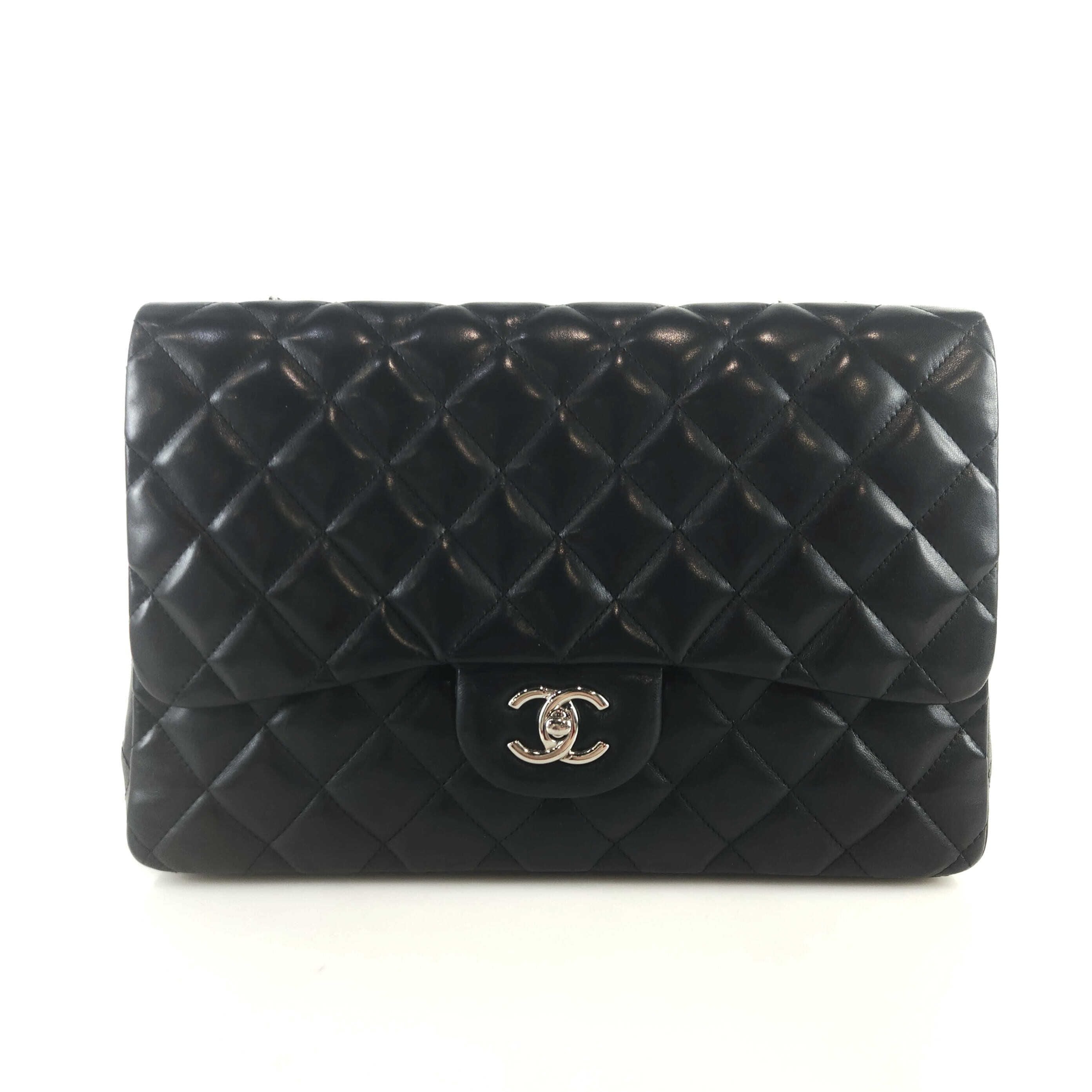 CHANEL Classic Lambskin Flap Shoulder Bag A58600 8796