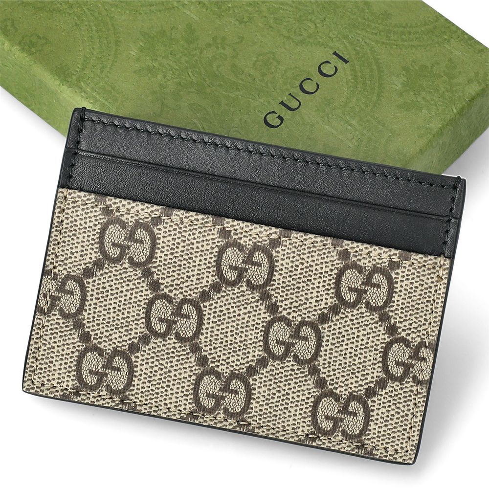 Gucci Canvas Leather Card Wallet 779775 KHNKG 9769