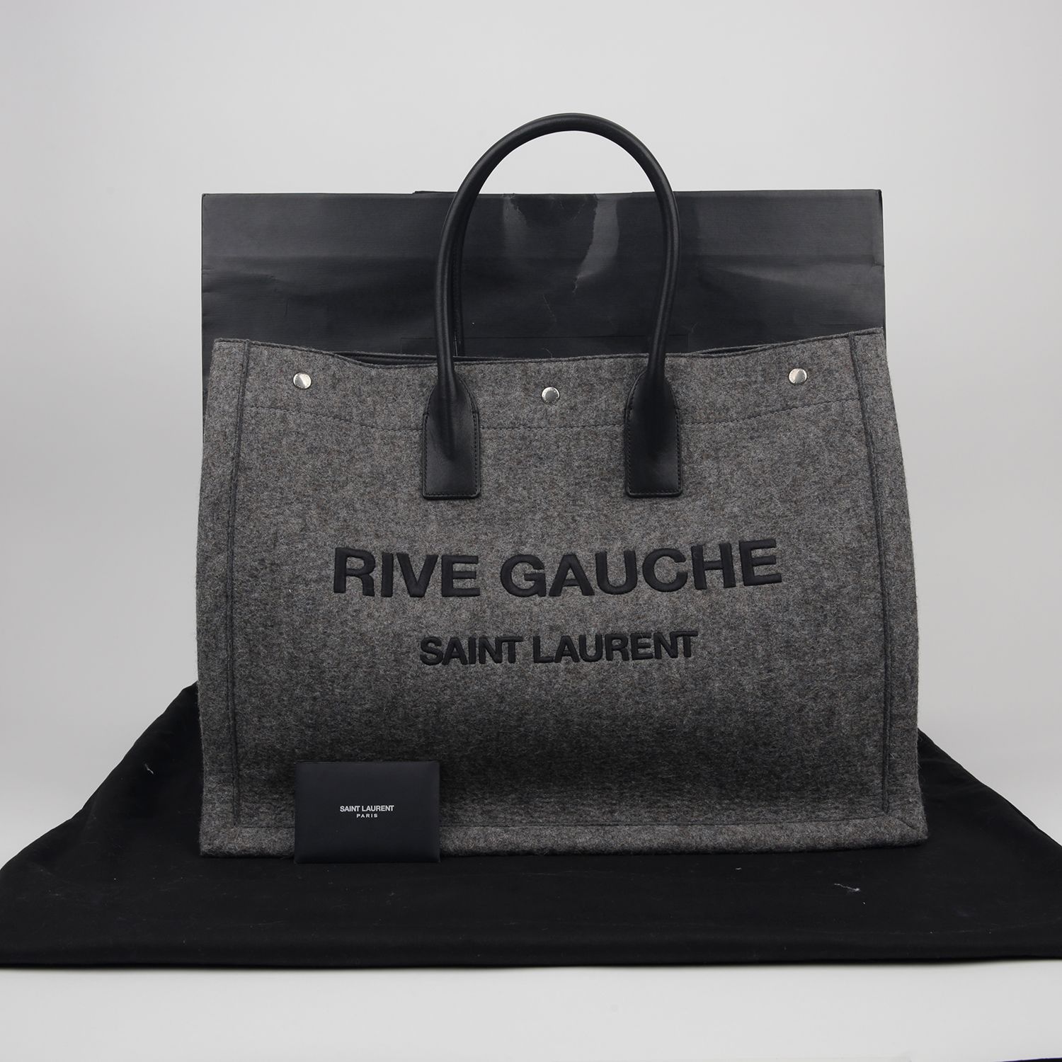 Saint Laurent Rib Gauze Large Tote Bag 509415