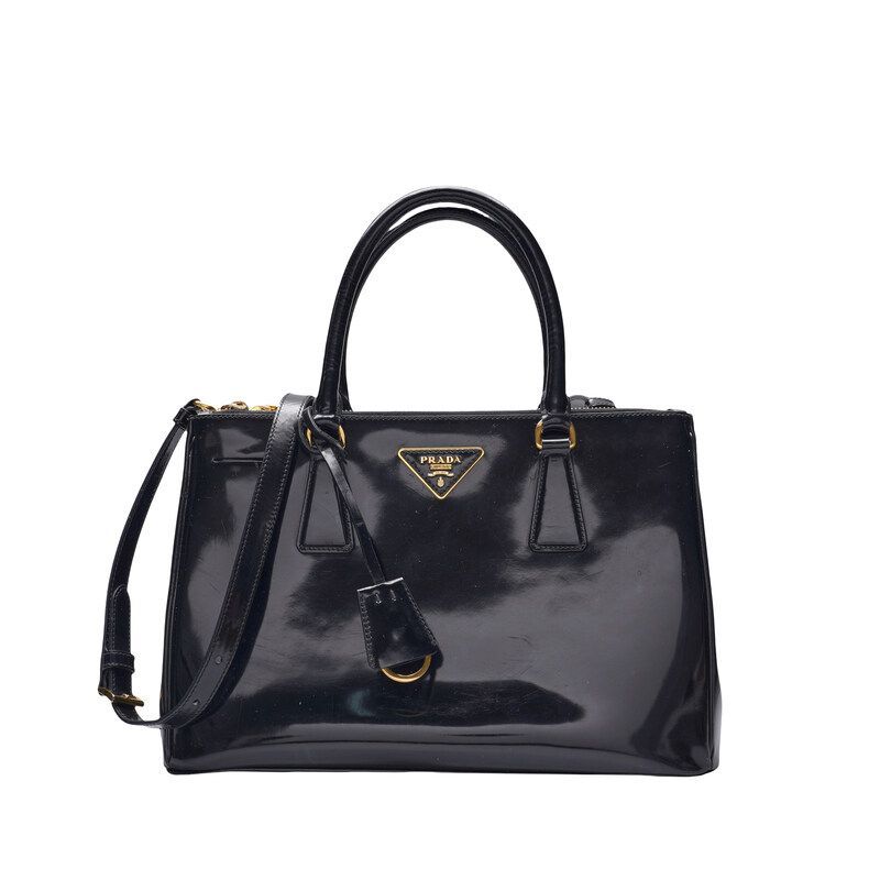 Prada Black Luxe Medium Tote Bag SKU123
