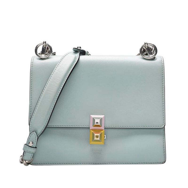 Fendi Light Green Can Eye Chain Shoulder Bag SKU123