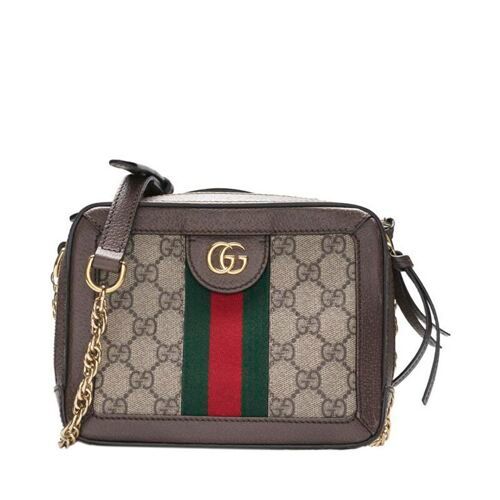 Gucci Supreme Ophidia Camera Mini Crossbody Bag GG Brown SKU