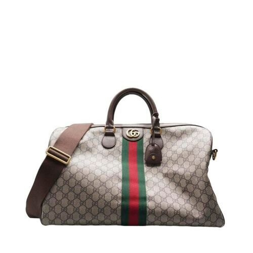 Gucci Brown GG Supreme Ophidia Boston Medium Tote Bag SKU001