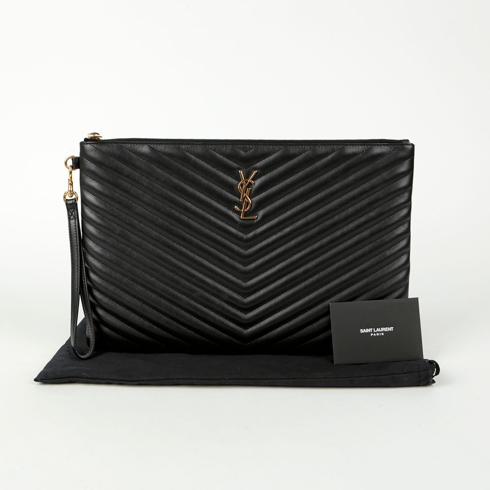 Saint Laurent Monogram Document Holder Clutch 440222