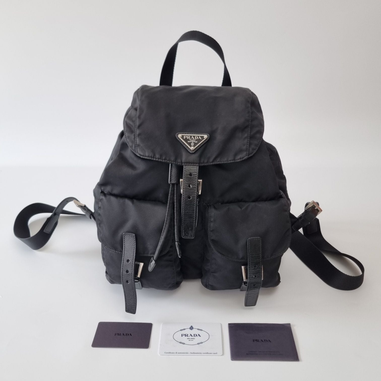 Prada Nylon Saffiano Backpack Medium (Unisex), 1BZ811