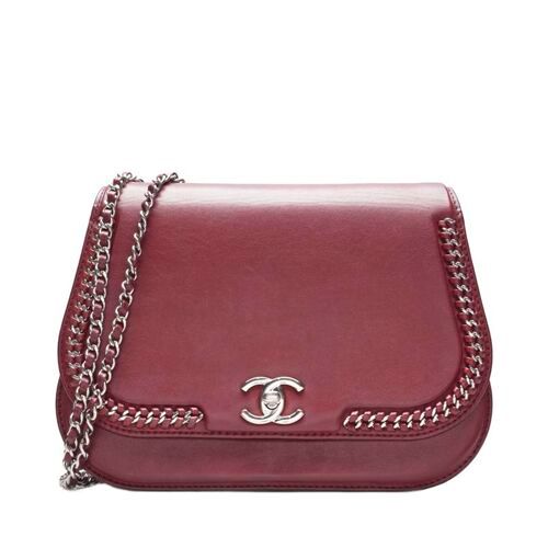 CHANEL Red Lamb Chain Around Shoulder Bag SKU123