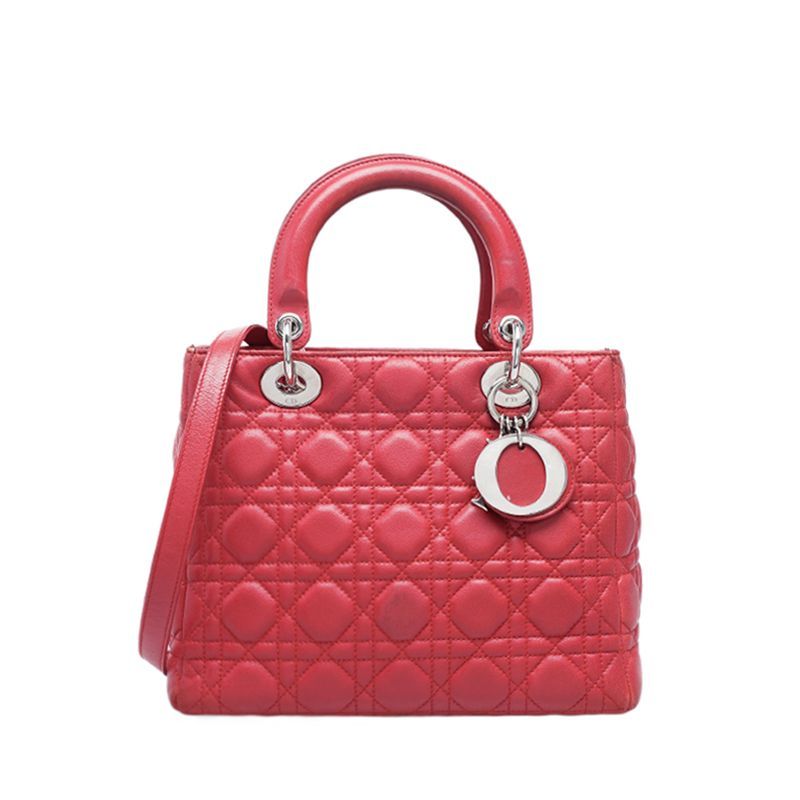 Dior Red Lady Elegant Medium Tote Bag SKU123