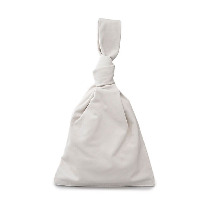 Bottega Veneta White Twisted Tote Bag - SKU