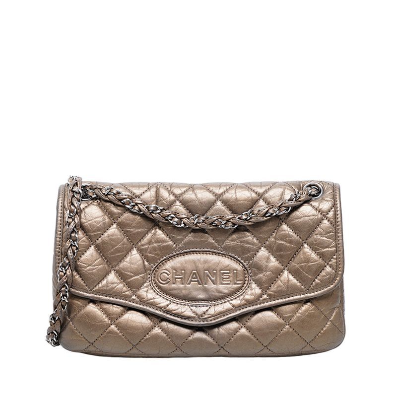 CHANEL Gold Flap Chain Shoulder Bag - SKU12345