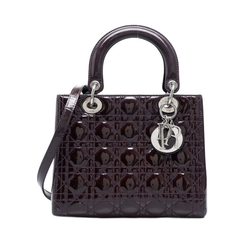 Dior Dark Purple Ombre Lady Evening Small Tote Bag SKU123