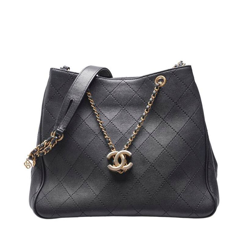 CHANEL Black Chain Bucket Bag - SKU1304