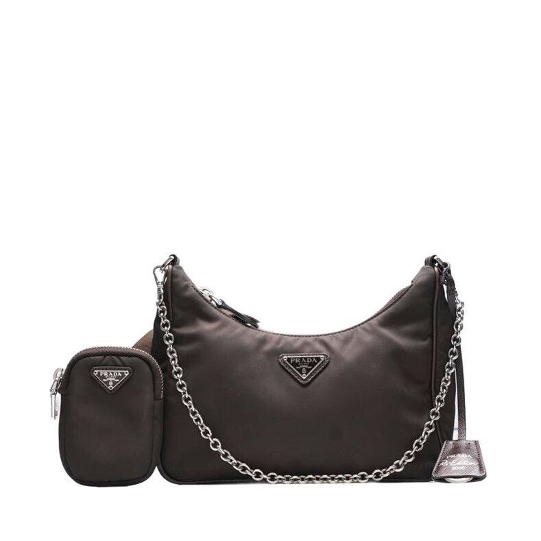 Prada Brown Edition 2005 Multi-Chain Strap Crossbody Bag SKU 2005