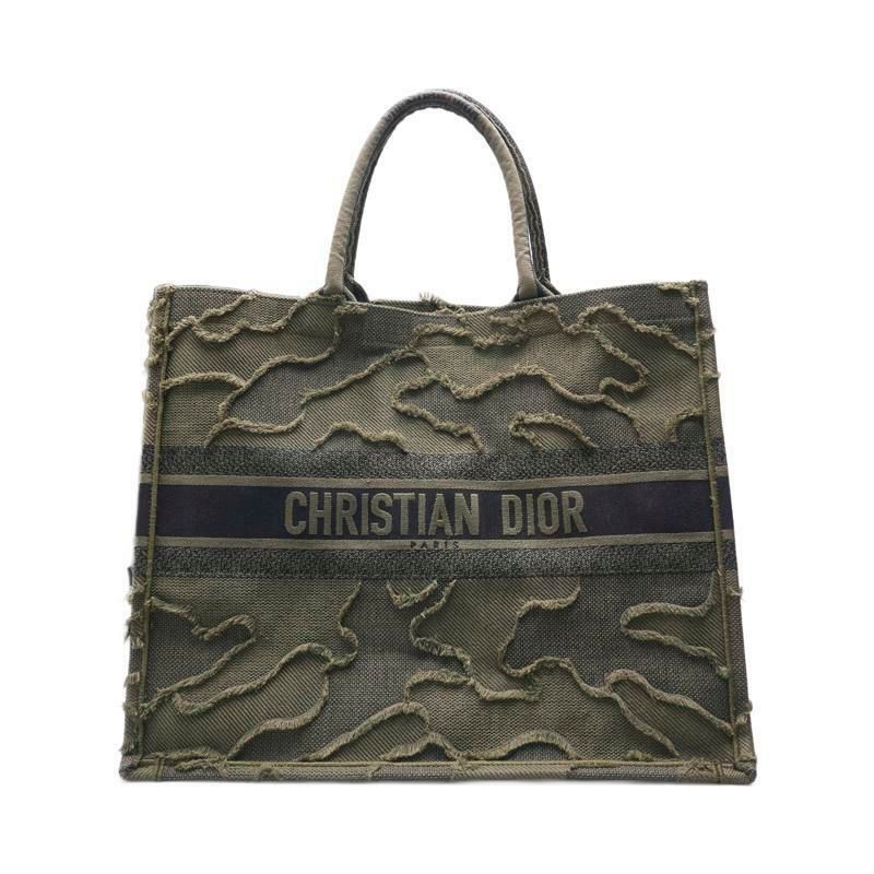 Dior Green Camouflage Large Tote Bag SKU