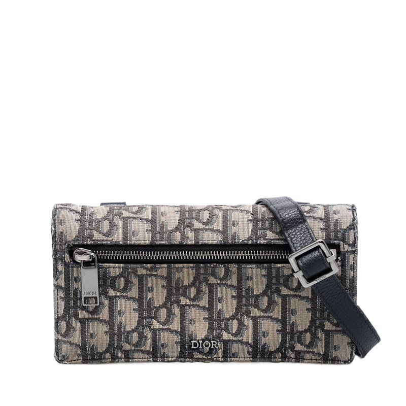 Dior Black Obleak Pouch WOC Mini Crossbody - SKU123456