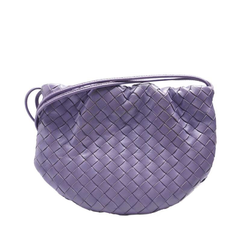 Bottega Veneta Purple Intrecciaito Bulb Mini Crossbody Bag - SKU12345