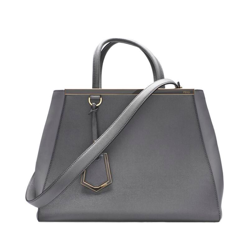 Fendi Gray Two-Jour Medium Tote Bag SKU12345