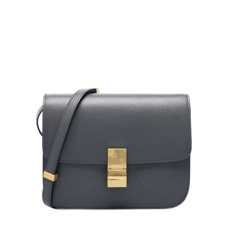 Celine Gray Classic Box Medium Crossbody Bag SKU123