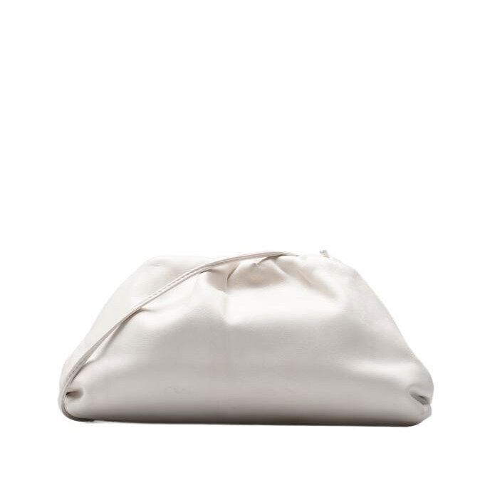 Bottega Veneta White Mini Crossbody Pouch