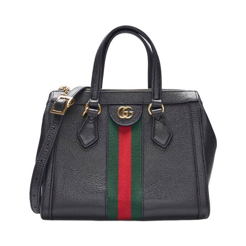 Gucci Black Ophidia Top Handle Small Tote Bag - SKU