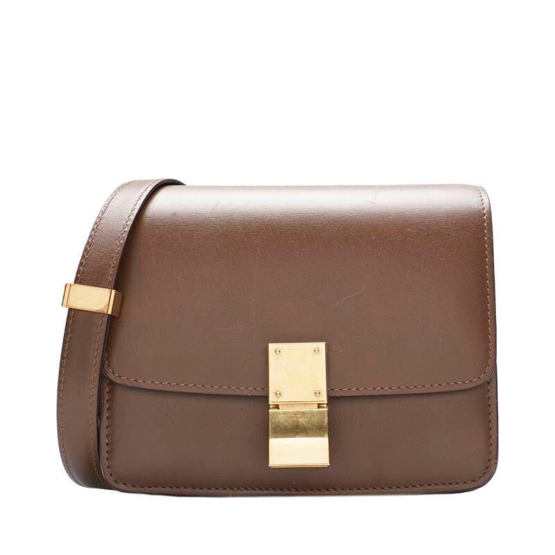Celine Brown Classic Box Small Crossbody Bag SKU123