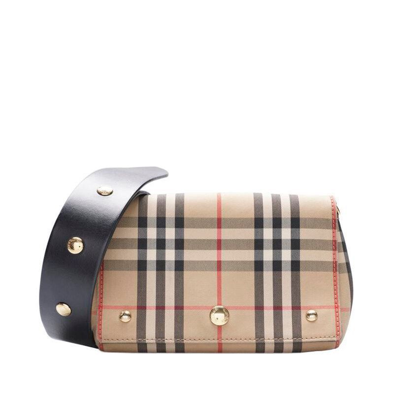 Burberry Beige Vintage Check Small Crossbody Bag SKU123