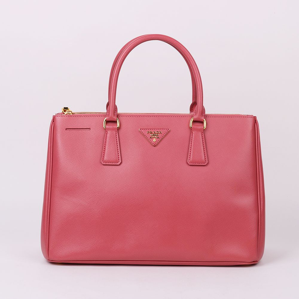 Prada Luxury Pink Double Zip Shoulder Bag BN2274