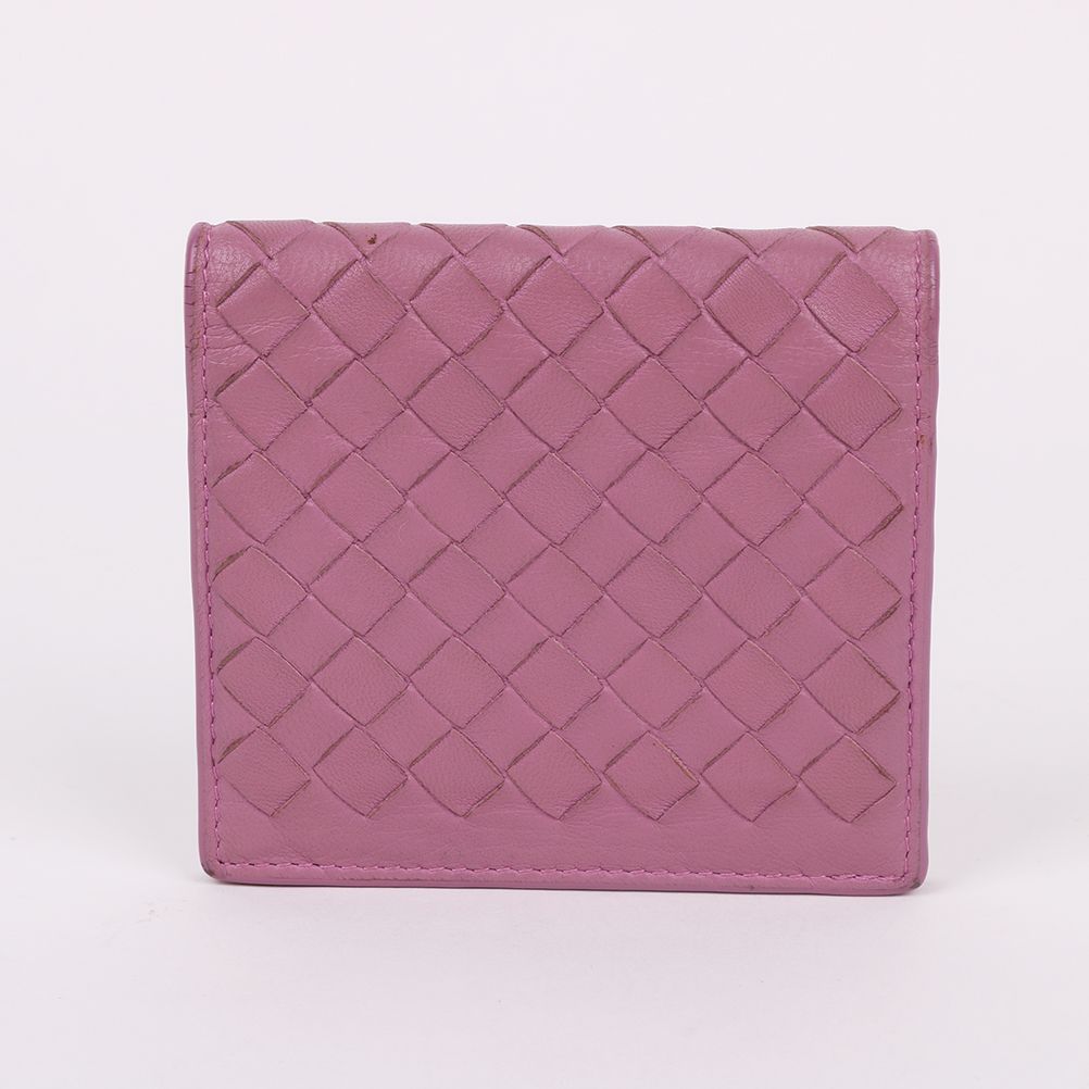 Bottega Veneta Pink Card Wallet Intrecciato Style - SKU123456