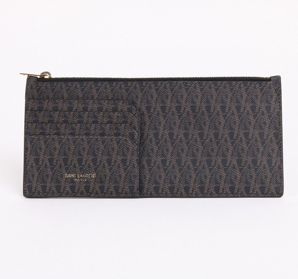 Saint Laurent YSL Pattern Large Pouch Wallet 327213